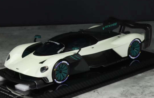 1/18 VIP Scale Models Aston Martin Valkyrie AMR Pro (White & Glow in the Dark Green) Car Model Limited 30 Pieces