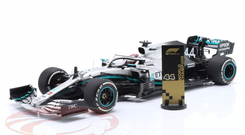 1/18 Minichamps 2019 Formula 1 Lewis Hamilton Mercedes-AMG F1 W10 #44 USA GP Formula 1 World Champion Car Model