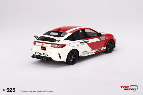 1/18 TOPSPEED Honda Civic TYPE R #1 2023 Pace Car Red