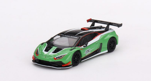 1/64 Mini GT Lamborghini Huracán GT3 EVO2 Presentation (Green) Diecast Car Model