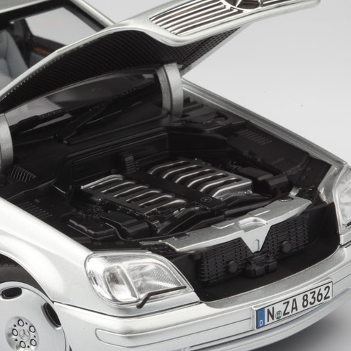 1/18 Norev Mercedes-Benz Mercedes 1997 CL-Class CL-Klasse CL600 Coupe (Silver) Diecast Car Model