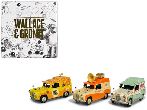 "Wallace & Gromit" Austin A35 Van Collection Set of 3 Pieces Diecast Model Cars by Corgi