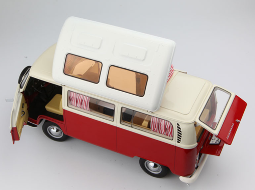 1/18 Schuco Volkswagen VW T2A Campingbus (Red) Diecast Car Model