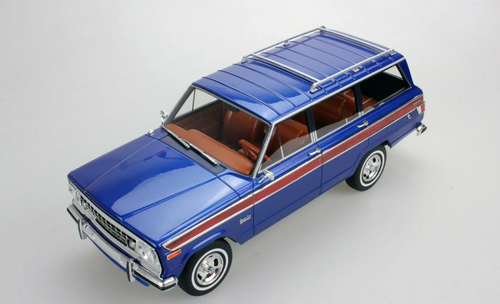 1/18 LS Collectibles 1979 Jeep Grand Wagoneer (Blue) Car Model