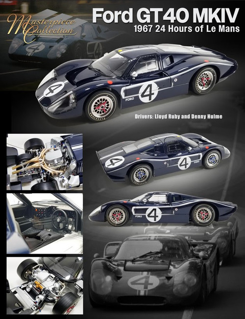 1/12 Masterpiece Collection 1967 Ford GT40 MKIV Le Mans #4