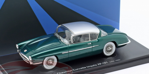 1/43 AutoCult 1956 Chevrolet Corvette Impala XP-101 (Green) Car Model