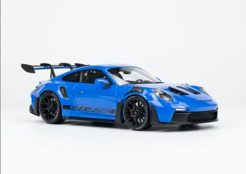 1/18 Minichamps 2022 Porsche 911 (992) GT3 RS (Blue with Black Wheels) Diecast Car Model