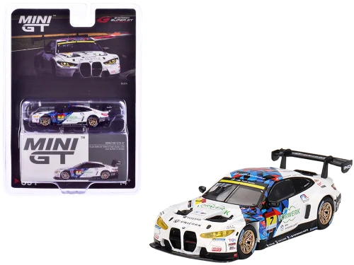 1/64 Mini GT BMW M4 GT3 #7 Studie M Team x CRS 2023 Super GT Series Diecast Car Model