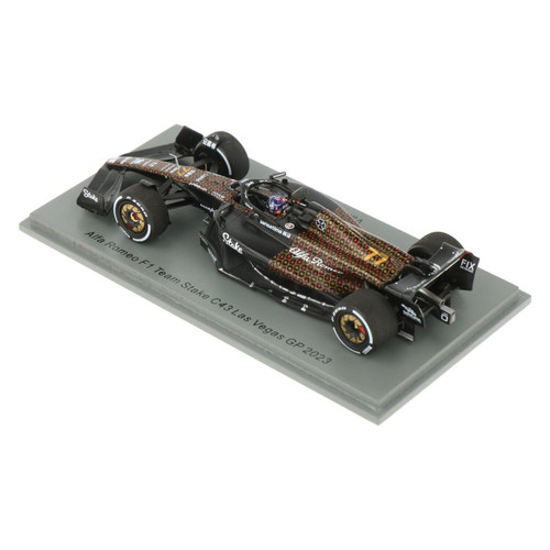 1/43 Spark 2023 Formula 1 Alfa Romeo F1 Team Stake C43 No.77 Alfa Romeo F1 Team ORLEN Las Vegas GP Valtteri Bottas Car Model