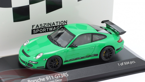 1/43 Minichamps 2006 Porsche 911 (997.1) GT3 RS (Green) Car Model