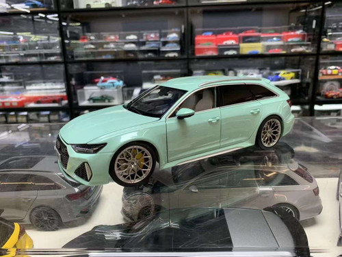 1/18 Dealer Edition Audi RS6 C8 (Mint Green) with Vossen HF2 Wheels Diecast Car Model