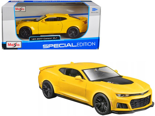 2017 Chevrolet Camaro ZL1 Yellow Metallic "Special Edition" 1/24 Diecast Model Car by Maisto