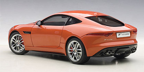 Autoart 1/18 ジャガー F-TYPE Rメタリックオレンジ 1/18 Top Speed Jaguar F-Type FType R Coupe (Firesand