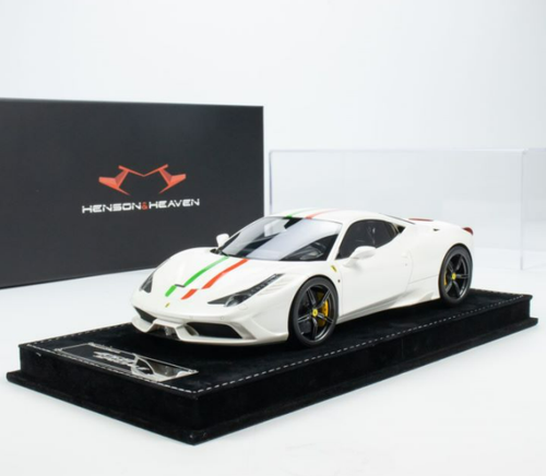 1/18 HH Model Ferrari 458 Speciale Pearl White