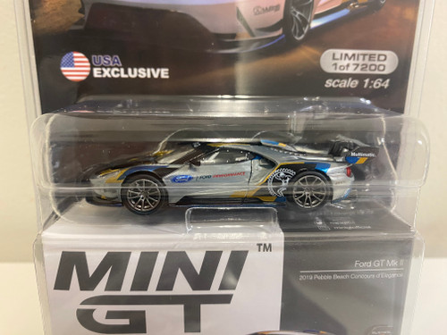 CHASE CAR 1/64 Mini GT Ford GT Mk II Pebble Beach Concours d’Elegance (2019) Limited Edition Diecast Car Model