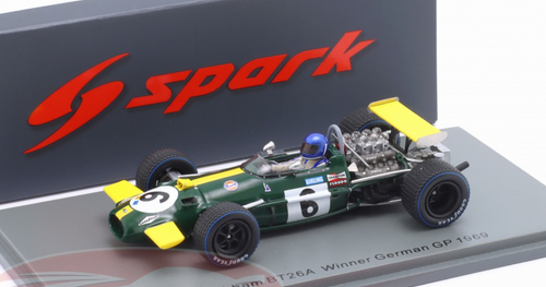 1/43 Spark 1969 Formula 1 Jacky Ickx Brabham BT26A #6 Winner German GP Car Model