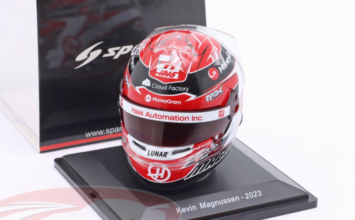 1/5 Spark 2023 Formula 1 Kevin Magnussen #20 MoneyGram Haas Helmet Model