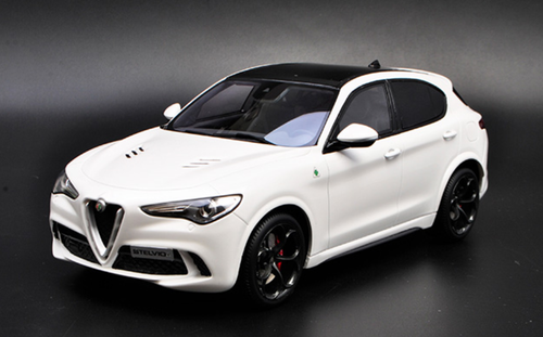 1/18 OTTO Alfa Romeo Stelvio Quadrifoglio (White) Limited Resin Car Model