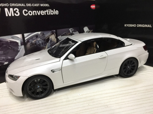 RARE 1/18 Kyosho BMW E93 M3 Convertible (White w/ Black Wheels 