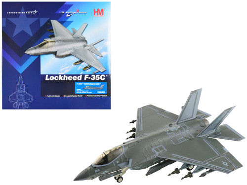 Lockheed Martin F-35C Lightning II Aircraft "VFA-147 'Argonauts' USS Carl Vinson" (2021) United States Navy "Air Power Series" 1/72 Diecast Model by Hobby Master