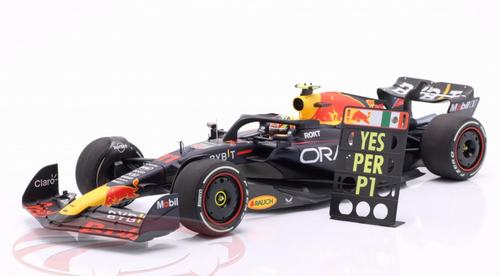1/18 Minichamps 2023 Formula 1 Sergio Pérez Red Bull RB19 #11 Winner Saudi Arabia GP Car Model