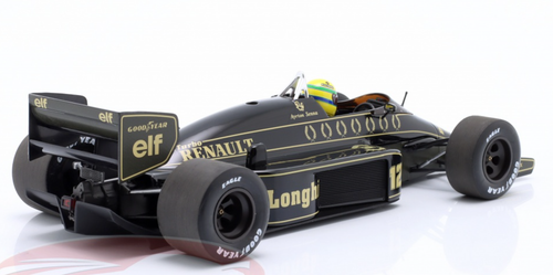 1/18 Minichamps 1986 Formula 1 Ayrton Senna Lotus 98T Dirty Version #12 Car Model