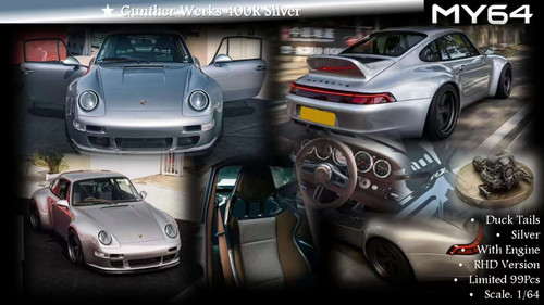 1/64 MY Porsche 911 964 Gunther Werks 400R (Dark Green Metallic