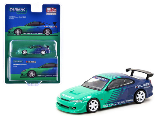 1/64 Tarmac Works VERTEX Nissan Silvia S15 FALKEN - LIVECARMODEL.com