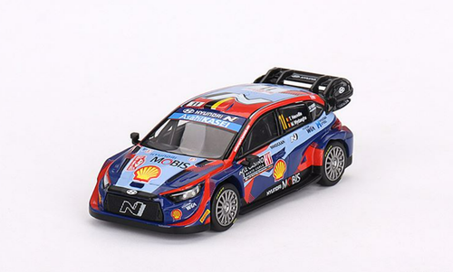 1/64 Mini GT Hyundai i20 N Rally1 2023 Rally MonteCarlo 3rd Place #11 Diecast Car Model