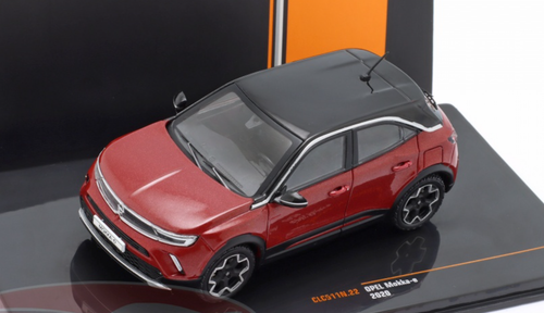 1/43 Ixo 2020 Opel Mokka-e (Dark Red Metallic) Car Model