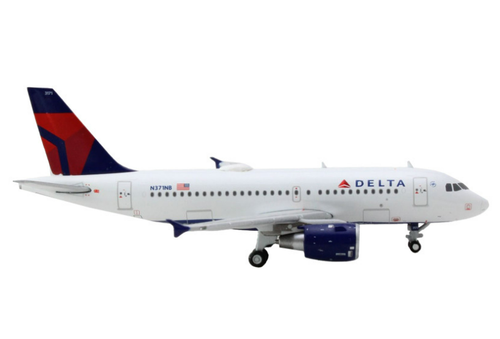 Airbus A319 Commercial Aircraft "Delta Air Lines" White with Blue and Red Tail 1/400 Diecast Model Airplane by GeminiJets