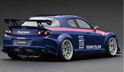 1/18 Ignition Model Mazda RX-8 (SE3P) RE Amemiya Blue/Pink