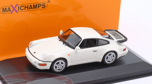 1/43 Minichamps 1990 Porsche 911 (964) Turbo (White) Car Model