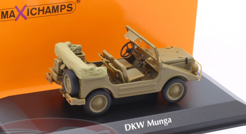 1/43 Minichamps 1955 DKW Munga (Satin Khaki Green) Car Model