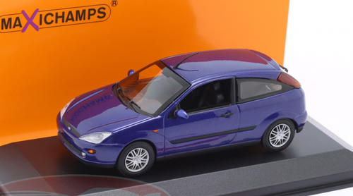 1/43 Minichamps 1998 Ford Focus (MK1) 2-Door (Metallic Blue) Car Model