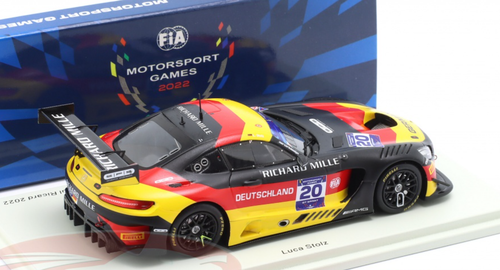 1/43 Spark 2022 Mercedes-Benz AMG GT3 #20 GT Sprint Cup Paul Ricard Team Germany Luca Stolz Car Model