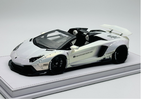 1/18 GL Models Lamborghini Aventador LBWK Spider (White) Car Model
