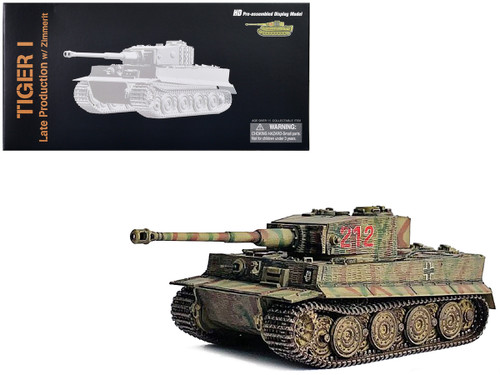 Germany Tiger I Late Production with Zimmerit Tank "Wittmann's Tiger #212 s.Pz.Abt.101 Normandy" (1944) "NEO Dragon Armor" Series 1/72 Plastic Model by Dragon Models