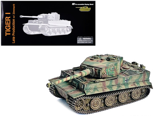 Germany Tiger I Late Production with Zimmerit Tank "1./s.Pz.Abt.101 Normandy" (1944) "NEO Dragon Armor" Series 1/72 Plastic Model by Dragon Models