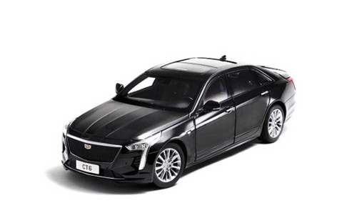 1/18 Dealer Edition 2019 Cadillac CT6 (Black Grey Ash) Diecast Car