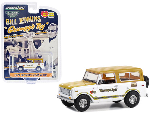 1971 Scout Comanche "Grumpy's Toy" White with Tan Top and Hood "Bill Jenkins" "Hobby Exclusive" Series 1/64 Diecast Model Car by Greenlight