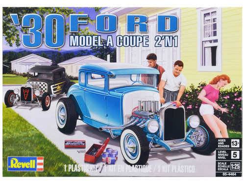 Level 5 Model Kit 1930 Ford Model A Coupe 2-in-1 Kit 1/25 Scale Model by Revell