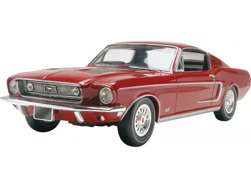 Ford Mustang GT Orange Snap Together Painted Plastic Model Kit (Skill Level  1) by Airfix Quickbuild