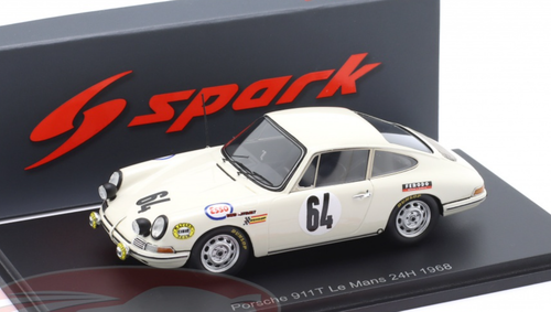 1/43 Spark 1968 Porsche 911T #64 24h LeMans Claude Laurent, Jean-Claude Ogier Car Model