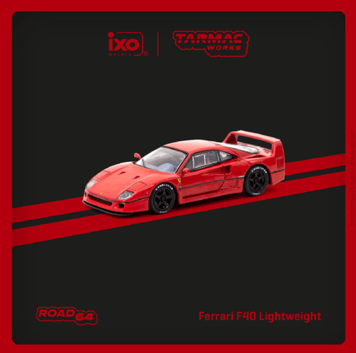 1/64 Tarmac Works Ferrari F40 Lightweight (Red) Diecast Car Model