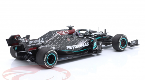 1/18 Minichamps 2020 Formula 1 Lewis Hamilton Mercedes-AMG F1 W11 #44 Winner British GP Formula 1 World Champion 2020 Car Model