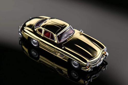 1/64 Seeker Mercedes-Benz 300SL W198 Coupe (Chrome Gold) Car Model