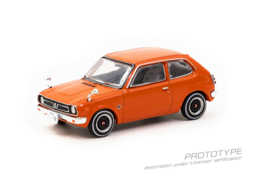 1/64 J-Collection Honda Civic (SB1) First Generation (Orange) Diecast Car Model