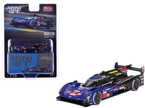 1/64 Mini GT Cadillac V-Series.R #2 Cadillac Racing 2023 Le Mans 24 Hrs 3rd Place Diecast Car Model