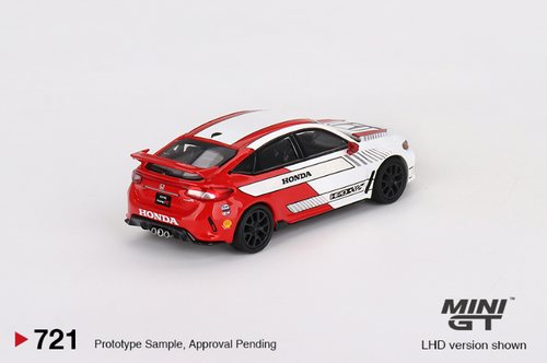 1/64 MINI GT Honda Civic Type R #2 2023 Pace Car White